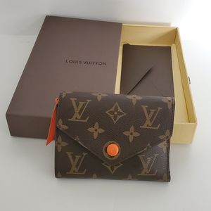 Brown and orange wallet